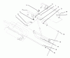 Toro 30180 - Mid-Size Proline Gear Traction Unit, 16 hp, 1995 (590001-599999) Ersatzteile HANDLE ASSEMBLY #2