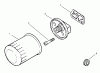 Toro 30180 - Mid-Size Proline Gear Traction Unit, 16 hp, 1995 (590001-599999) Ersatzteile OIL FILTER AND PIPE PLUGENGINE KOHLER MODEL NO. MV16S-TYPE PS56519