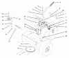 Toro 30180 - Mid-Size Proline Gear Traction Unit, 16 hp, 1995 (590001-599999) Ersatzteile TRANSMISSION, IDLER, DRIVE PULLEYS & DRIVE BELT