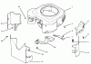 Toro 30181 - Mid-Size Proline Gear Traction Unit, 16 hp, 1995 (59000001-59999999) Ersatzteile BLOWER HOUSING & BAFFLES KOHLER ENGINE CV18S - PS 61521