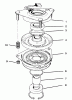 Toro 30181 - Mid-Size Proline Gear Traction Unit, 16 hp, 1995 (59000001-59999999) Ersatzteile CLUTCH ASSEMBLY NO. 54-3200