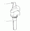 Toro 30181 - Mid-Size Proline Gear Traction Unit, 16 hp, 1995 (59000001-59999999) Ersatzteile CRANKSHAFT KOHLER ENGINE CV18S-PS 61521