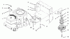 Toro 30181 - Mid-Size Proline Gear Traction Unit, 16 hp, 1995 (59000001-59999999) Ersatzteile ENGINE AND CLUTCH ASSEMBLY