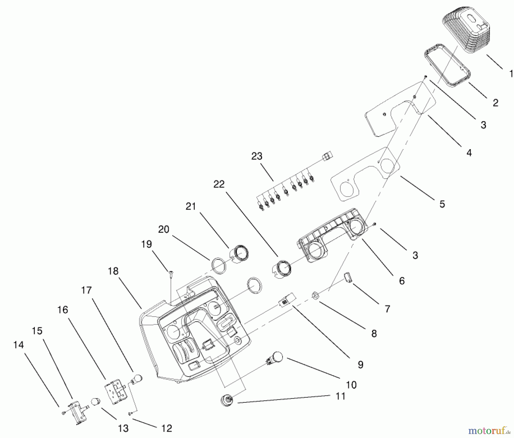 Toro Neu Accessories, Mower 104-4671 - Toro Sales Kit, 522xi Indy Special Edition Garden Tractor DASH ASSEMBLY