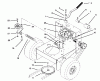Toro 30181 - Mid-Size Proline Gear Traction Unit, 16 hp, 1995 (59000001-59999999) Ersatzteile TRANSMISSION, IDLER, DRIVE PULLEYS & DRIVE BELTS