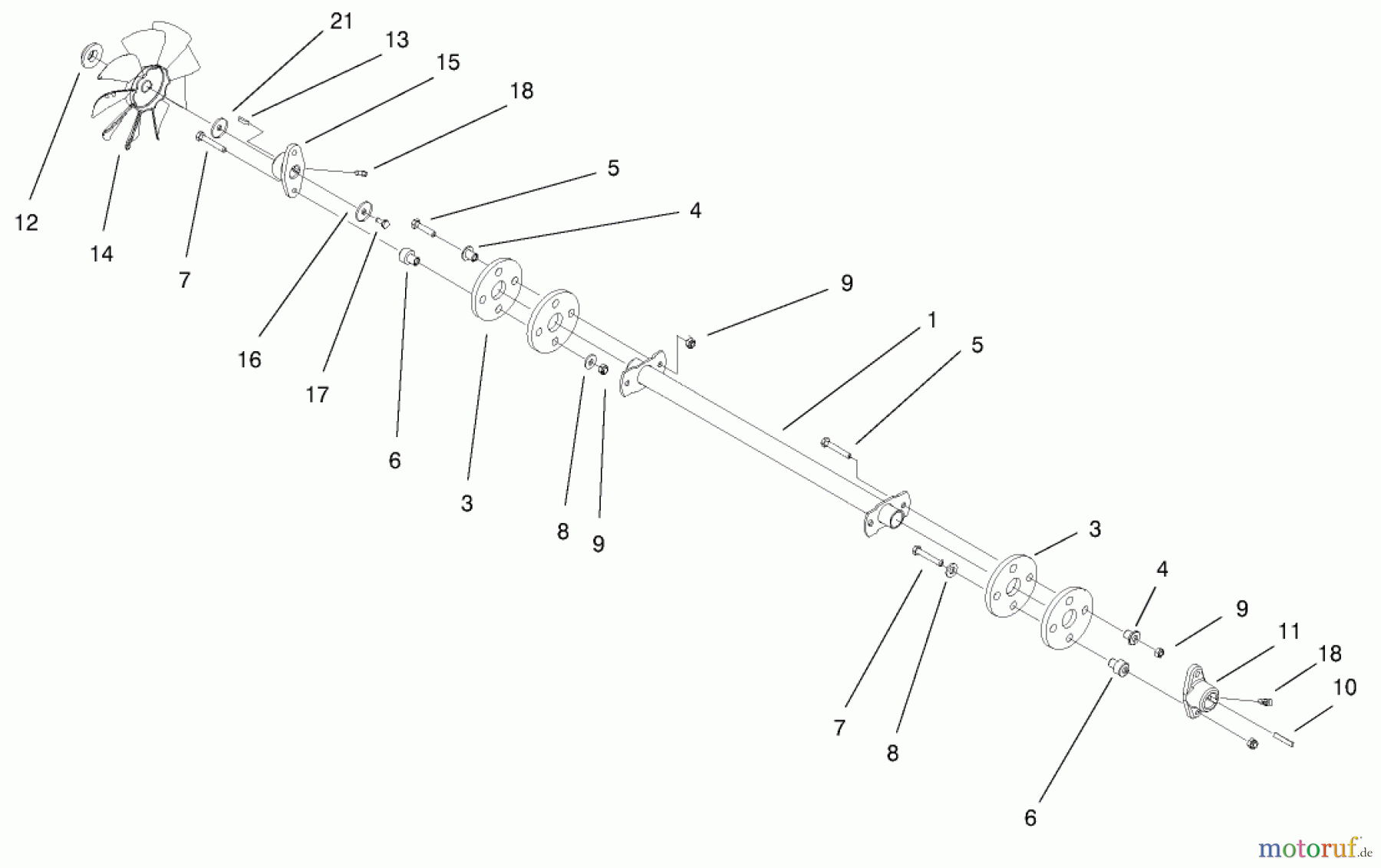 Toro Neu Accessories, Mower 104-4671 - Toro Sales Kit, 522xi Indy Special Edition Garden Tractor DRIVE SHAFT ASSEMBLY