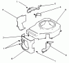 Toro 30185 - Mid-Size Proline Hydro Traction Unit, 14 hp, 1992 (20000001-29999999) Ersatzteile BLOWER HOUSING & BAFFLE-ENGINE KOHLER MODEL NO. CV14 S-1429