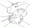 Toro 30185 - Mid-Size Proline Hydro Traction Unit, 14 hp, 1994 (49000001-49999999) Ersatzteile BLOWER HOUSING & BAFFLE-ENGINE KOHLER MODEL NO. CV14 S-1429