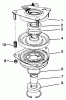 Toro 30185 - Mid-Size Proline Hydro Traction Unit, 14 hp, 1994 (49000001-49999999) Ersatzteile CLUTCH ASSEMBLY NO. 54-3200