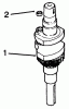 Toro 30185 - Mid-Size Proline Hydro Traction Unit, 14 hp, 1994 (49000001-49999999) Ersatzteile CRANKSHAFT-ENGINE KOHLER MODEL NO. CV14 S-1429