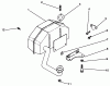 Toro 30185 - Mid-Size Proline Hydro Traction Unit, 14 hp, 1994 (49000001-49999999) Ersatzteile EXHAUST-ENGINE KOHLER MODEL NO. CV14 S-1429
