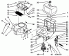 Toro 30185 - Mid-Size Proline Hydro Traction Unit, 14 hp, 1994 (49000001-49999999) Ersatzteile FRAME, ENGINE, FUEL TANK, CLUTCH & COOLER ASS-Y
