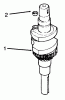 Toro 30186 - Mid-Size Proline Hydro Traction Unit, 14 hp, 1995 (590001-599999) Ersatzteile CRANKSHAFT-ENGINE KOHLER MODEL NO. CV14 S-1429
