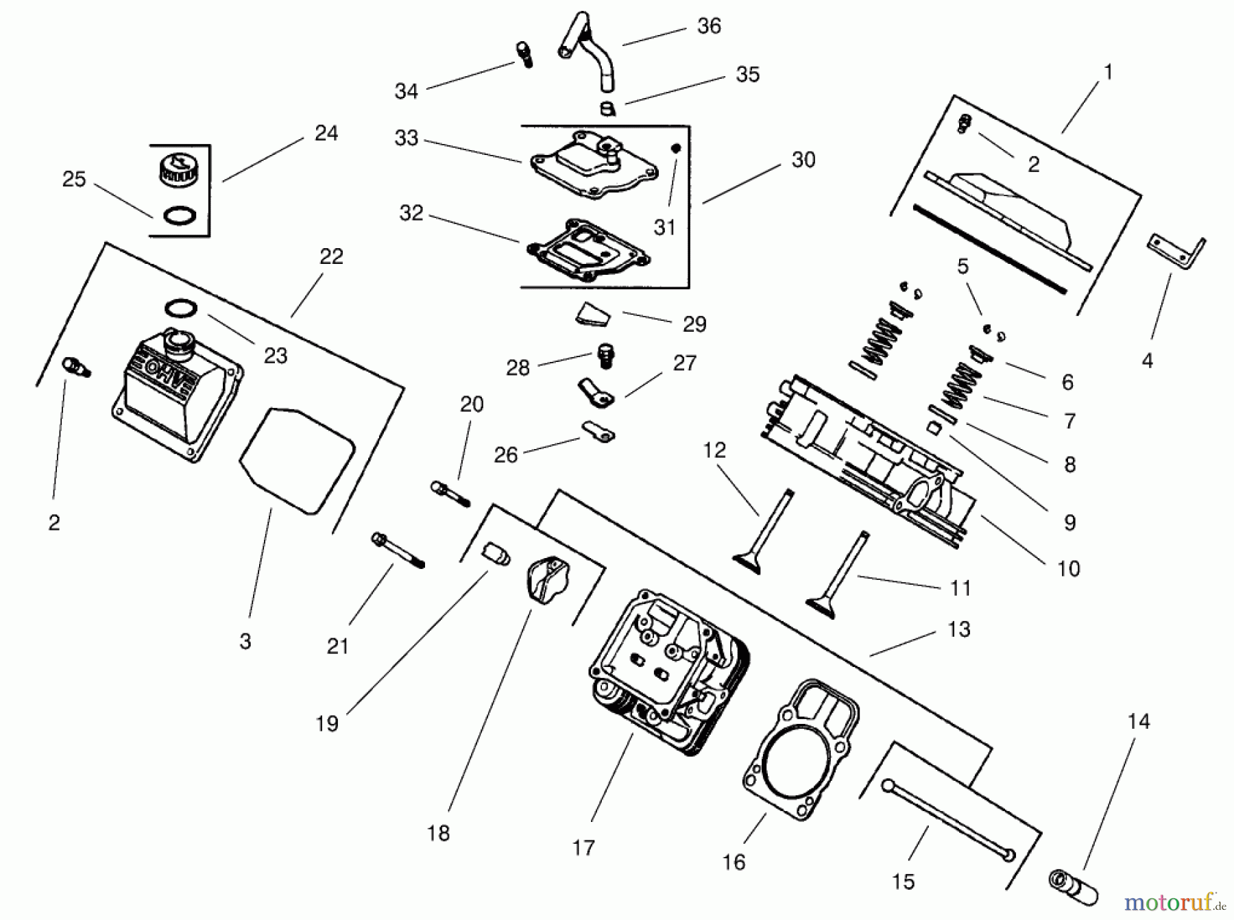 Toro Neu Accessories, Mower 104-4671 - Toro Sales Kit, 522xi Indy Special Edition Garden Tractor HEAD/VALVE/BREATHER-KOHLER #CH22S-PS-66545