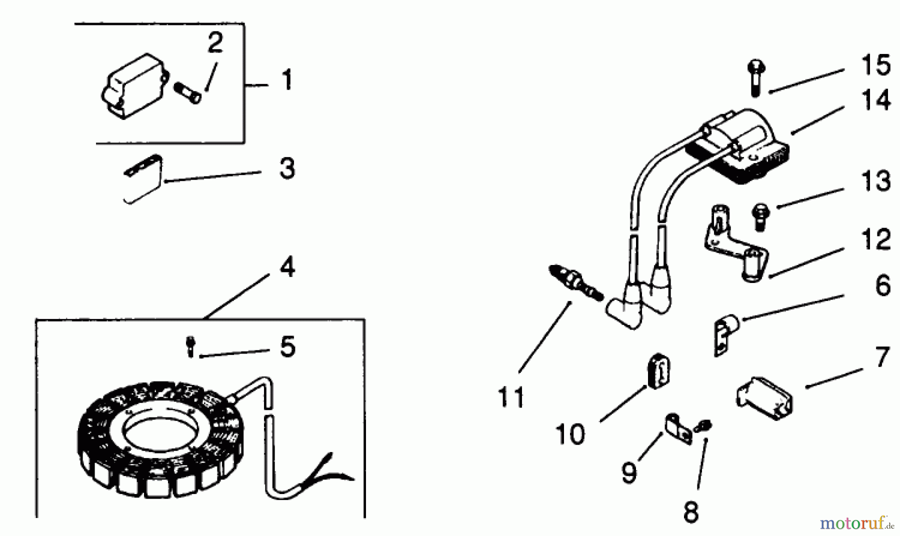  Toro Neu Mowers, Drive Unit Only 30190 - Toro Mid-Size Proline Hydro Traction Unit, 18 hp, 1991 (10000001-19999999) IGNITION-KOHLER ENGINE MODEL NO. MV18S-TYPE 58543