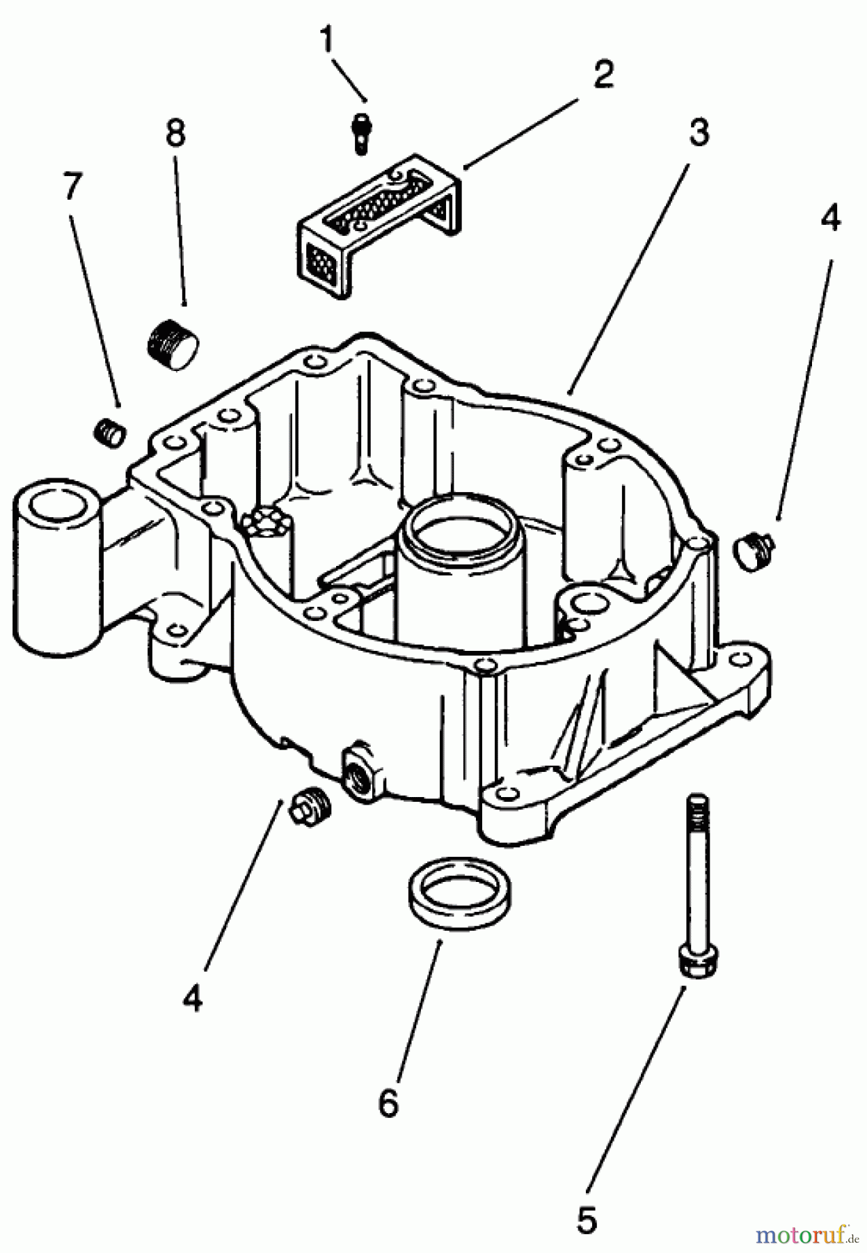  Toro Neu Mowers, Drive Unit Only 30190 - Toro Mid-Size Proline Hydro Traction Unit, 18 hp, 1991 (10000001-19999999) OIL PAN-KOHLER ENGINE MODEL NO. MV18S-TYPE 58543