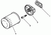 Toro 30190 - Mid-Size Proline Hydro Traction Unit, 18 hp, 1993 (39000001-39999999) Ersatzteile OIL FILTER-ENGINE MODEL NO. MV18S-TYPE 58543