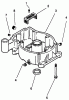 Toro 30190 - Mid-Size Proline Hydro Traction Unit, 18 hp, 1993 (39000001-39999999) Ersatzteile OIL PAN-ENGINE MODEL NO. MV18S-TYPE 58543