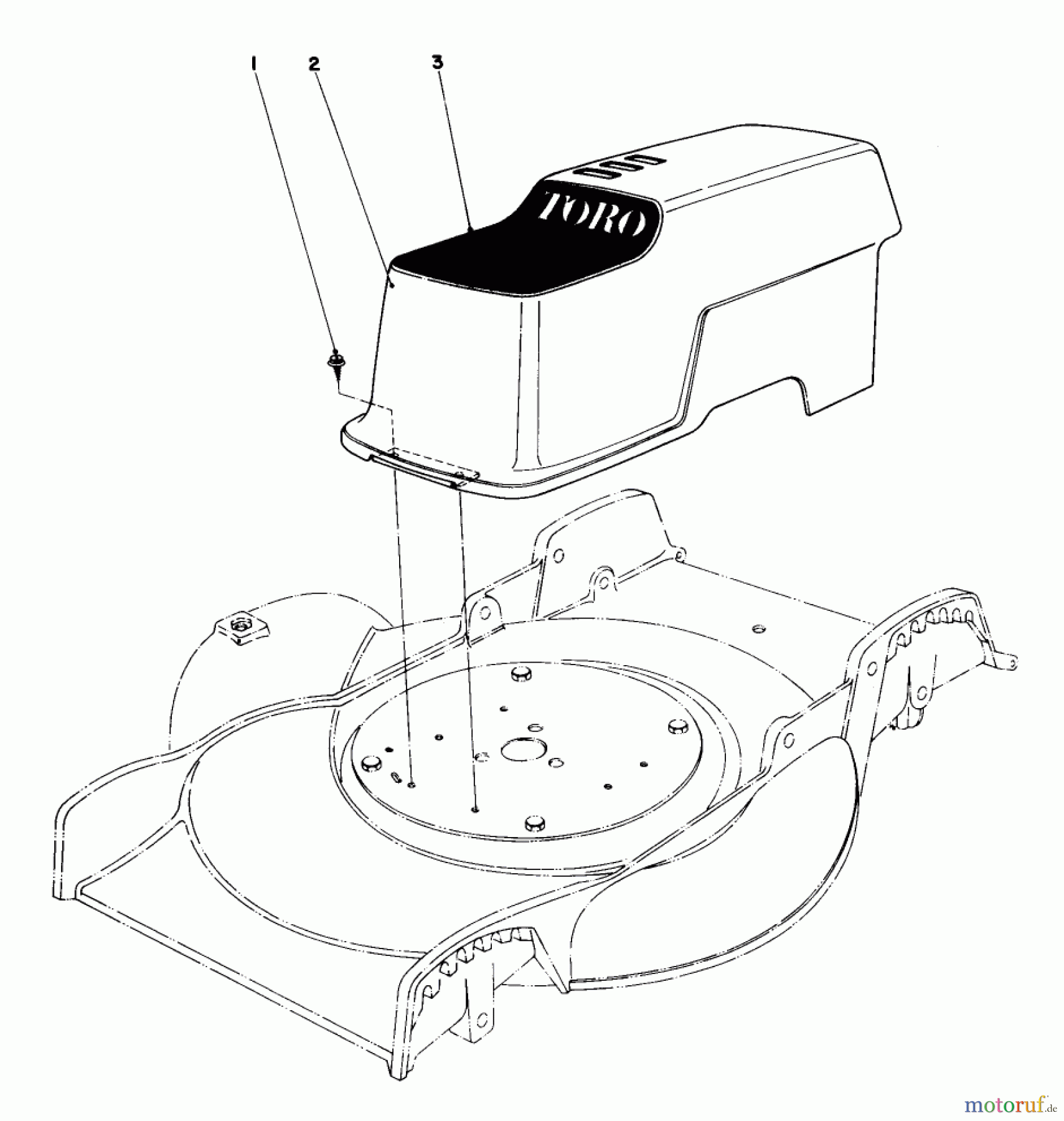 Toro Neu Mowers, Electric 17005 - Toro Electric Lawnmower, 1976 (6000001-6999999) SHROUD ASSEMBLY