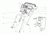 Toro 17005 - Electric Lawnmower, 1977 (7000001-7999999) Ersatzteile HANDLE ASSEMBLY