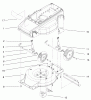 Toro 20050 (E120) - Carefree Recycler Electric Mower, E120, 2000 (200000001-200999999) Ersatzteile DECK, LINER AND WHEEL ASSEMBLY