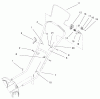 Toro 20050 (E120) - Carefree Recycler Electric Mower, E120, 2000 (200000001-200999999) Ersatzteile HANDLE AND CONTROLS ASSEMBLY