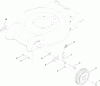 Toro 20360 - e-Cycler 20" Cordless Lawn Mower, 2010 (310000001-310999999) Ersatzteile FRONT AXLE AND HEIGHT-OF-CUT ASSEMBLY