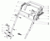 Toro 20564 - Electric Lawnmower, 1988 (8000001-8999999) Ersatzteile HANDLE ASSEMBLY