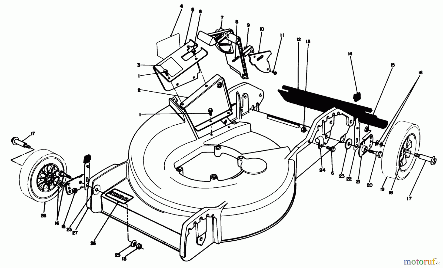  Toro Neu Mowers, Electric 20564 - Toro Electric Lawnmower, 1990 (0000001-0999999) HOUSING ASSEMBLY