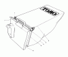 Toro 20564C - Electric Lawnmower, 1988 (8000001-8999999) Ersatzteile GRASS BAG ASSEMBLY NO. 12-8859