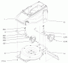 Toro 20645 - Carefree Electric WPM, 120 VAC, 1997 (790000001-799999999) Ersatzteile DECK, LINER AND WHEEL ASSEMBLY