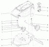 Toro 20649 - Carefree Electric WPM, 36 VDC, 1996 (6900001-6999999) Ersatzteile DECK, LINER AND WHEEL ASSEMBLY