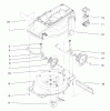 Toro 20650 - Carefree Recycler Electric Mower, E36, 1999 (99000001-99999999) Ersatzteile DECK, LINER AND WHEEL ASSEMBLY