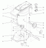 Toro 21040 - Carefree Cordless Lawnmower, 24V, 1997 (7900001-7999999) Ersatzteile DECK, LINER AND WHEEL ASSEMBLY