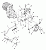 Toro 01-12KS01 (C-125) - C-125 Automatic Tractor, 1980 Ersatzteile CLUTCH, BRAKE AND SPEED CONTROL LINKAGE #3