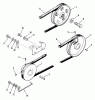 Toro 01-12KS01 (C-125) - C-125 Automatic Tractor, 1980 Ersatzteile DRIVE BELT AND PULLEYS
