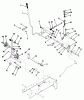 Toro 01-17KE01 (C-175) - C-175 Twin Automatic Tractor, 1981 Ersatzteile CLUTCH, BRAKE AND SPEED CONTROL LINKAGE #2