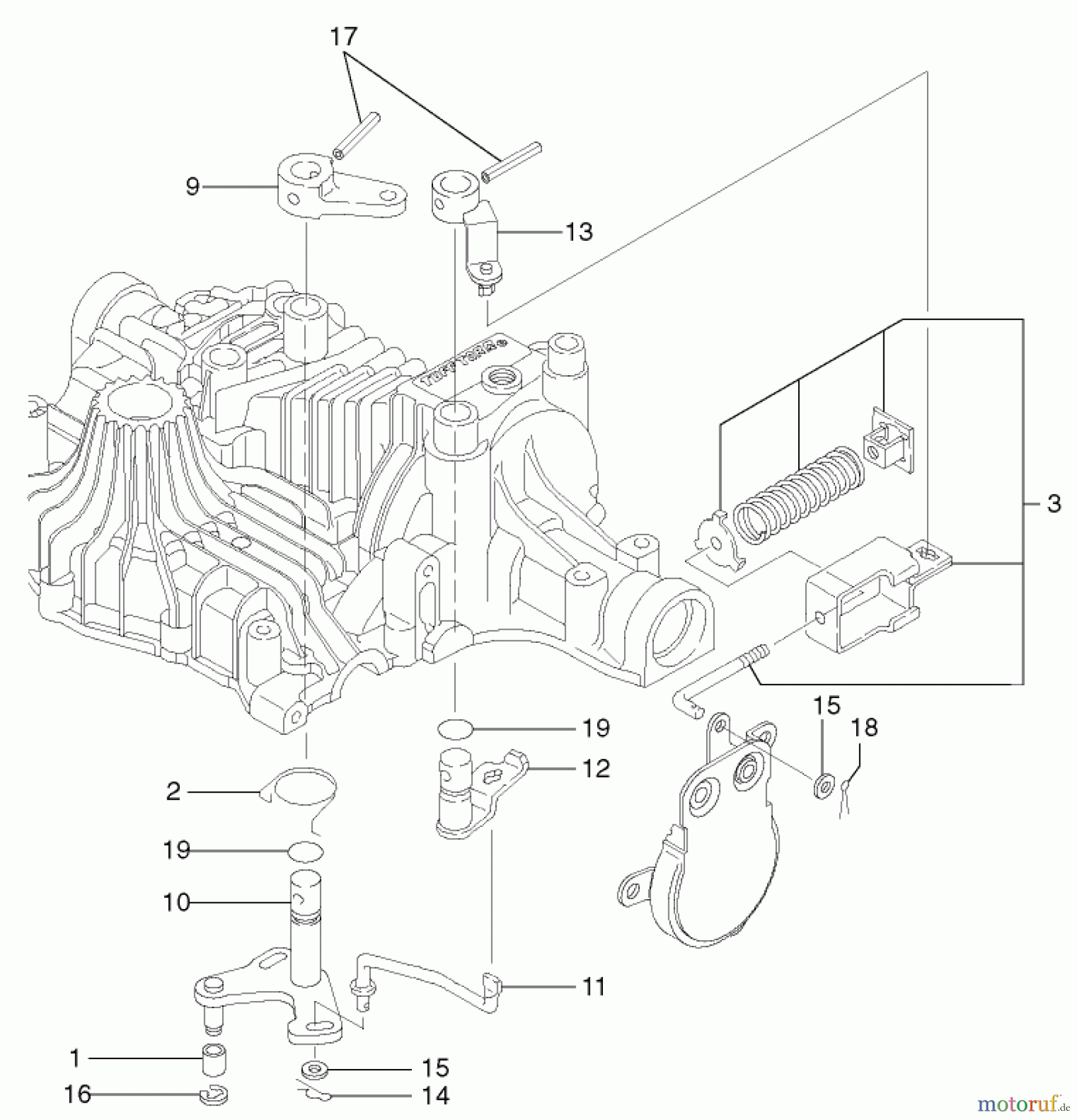 Toro Neu Accessories, Mower 105-1383 - Toro Hydrostatic Transaxle Replacement Kit, 260 Series Yard and Garden Tractors BRAKE ASSEMBLY