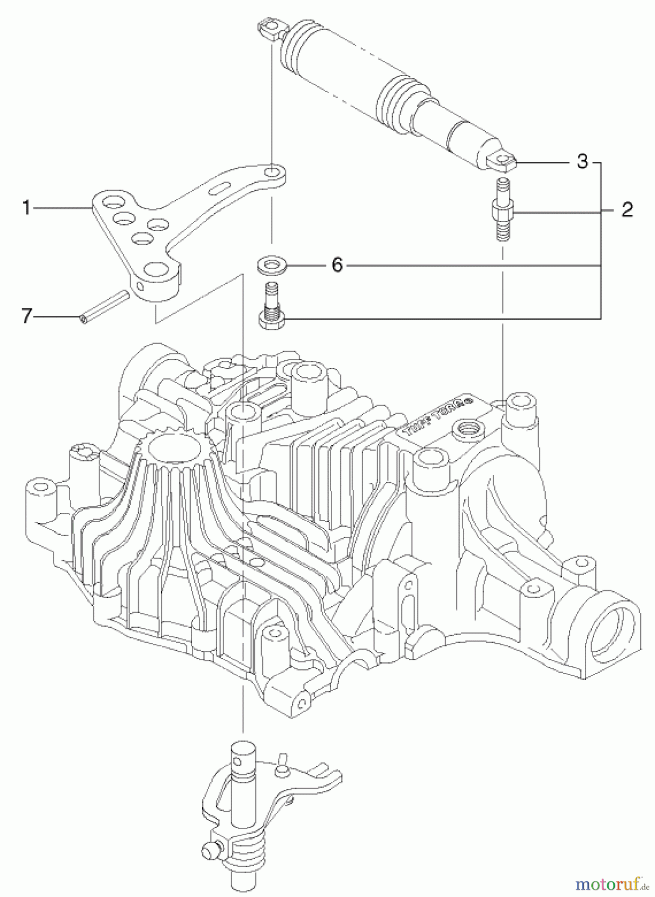 Toro Neu Accessories, Mower 105-1383 - Toro Hydrostatic Transaxle Replacement Kit, 260 Series Yard and Garden Tractors SHOCK ABSORBER ASSEMBLY