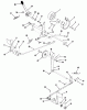 Toro 01-11B804 (GT-2500) - GT-2500 8-Speed Tractor, 1981 Ersatzteile CLUTCH BRAKE AND MOTION CONTROL LINKAGE