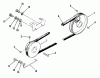 Toro 01-11B804 (GT-2500) - GT-2500 8-Speed Tractor, 1981 Ersatzteile DRIVE BELT AND PULLEYS