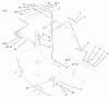 Toro 106-8253 - 42"/48" Side Discharge Mower Conversion Kit, XT Series Garden Tractors Ersatzteile DECK MOUNTING ASSEMBLY