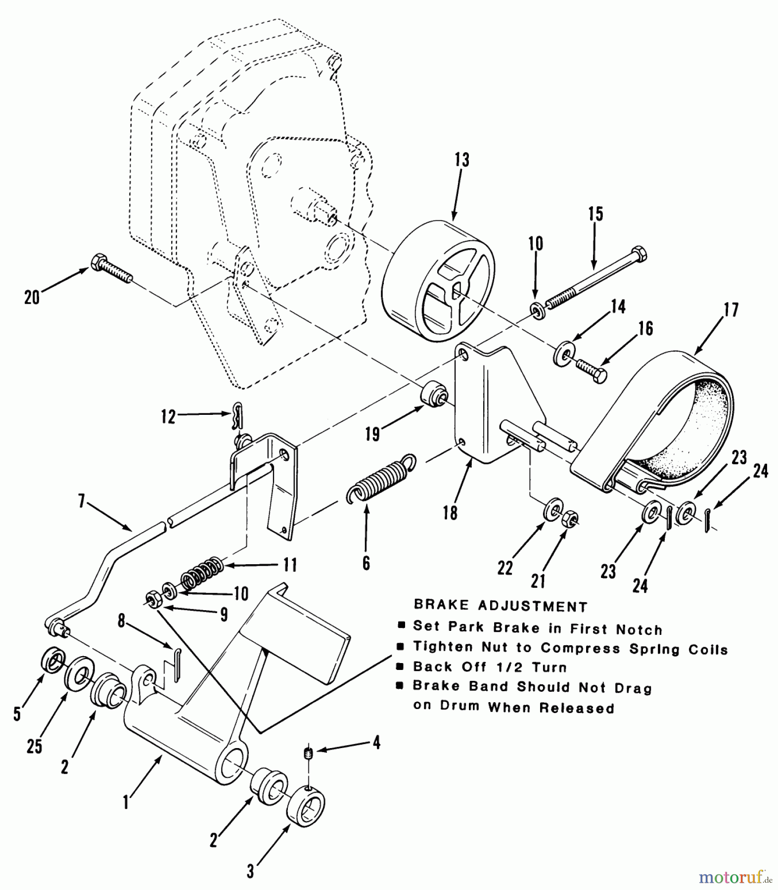 Toro Neu Mowers, Lawn & Garden Tractor Seite 1 11-08K801 (C-85) - Toro C-85 8-Speed Tractor, 1983 CLUTCH, BRAKE AND SPEED CONTROL LINKAGE #3