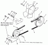 Toro 11-08K801 (C-85) - C-85 8-Speed Tractor, 1983 Ersatzteile DRIVE BELT AND PULLEYS