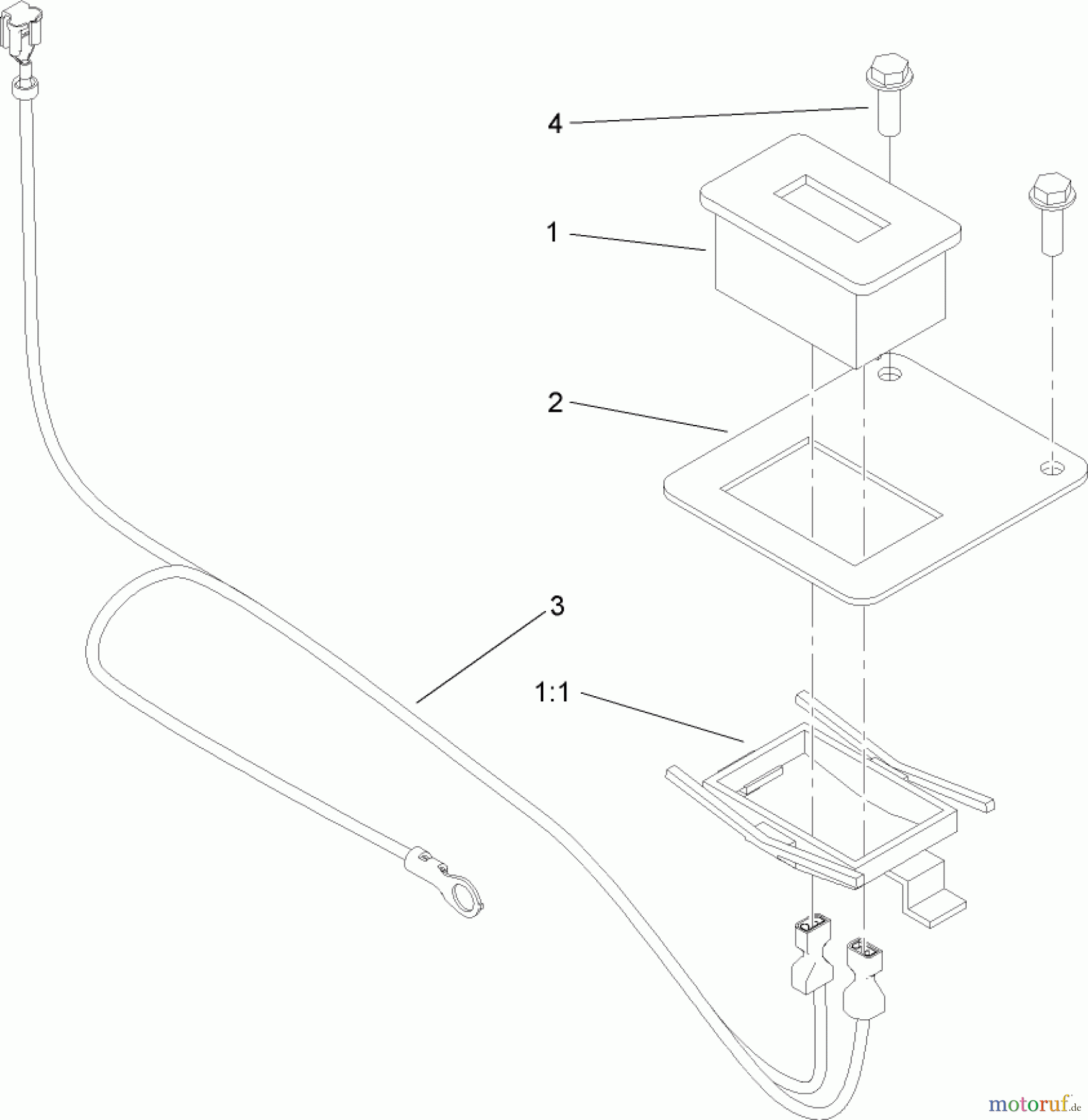 Toro Neu Accessories, Mower 108-7158 - Toro Hour Meter Kit, Zero-Turn-Radius Riding Mower HOUR METER ASSEMBLY