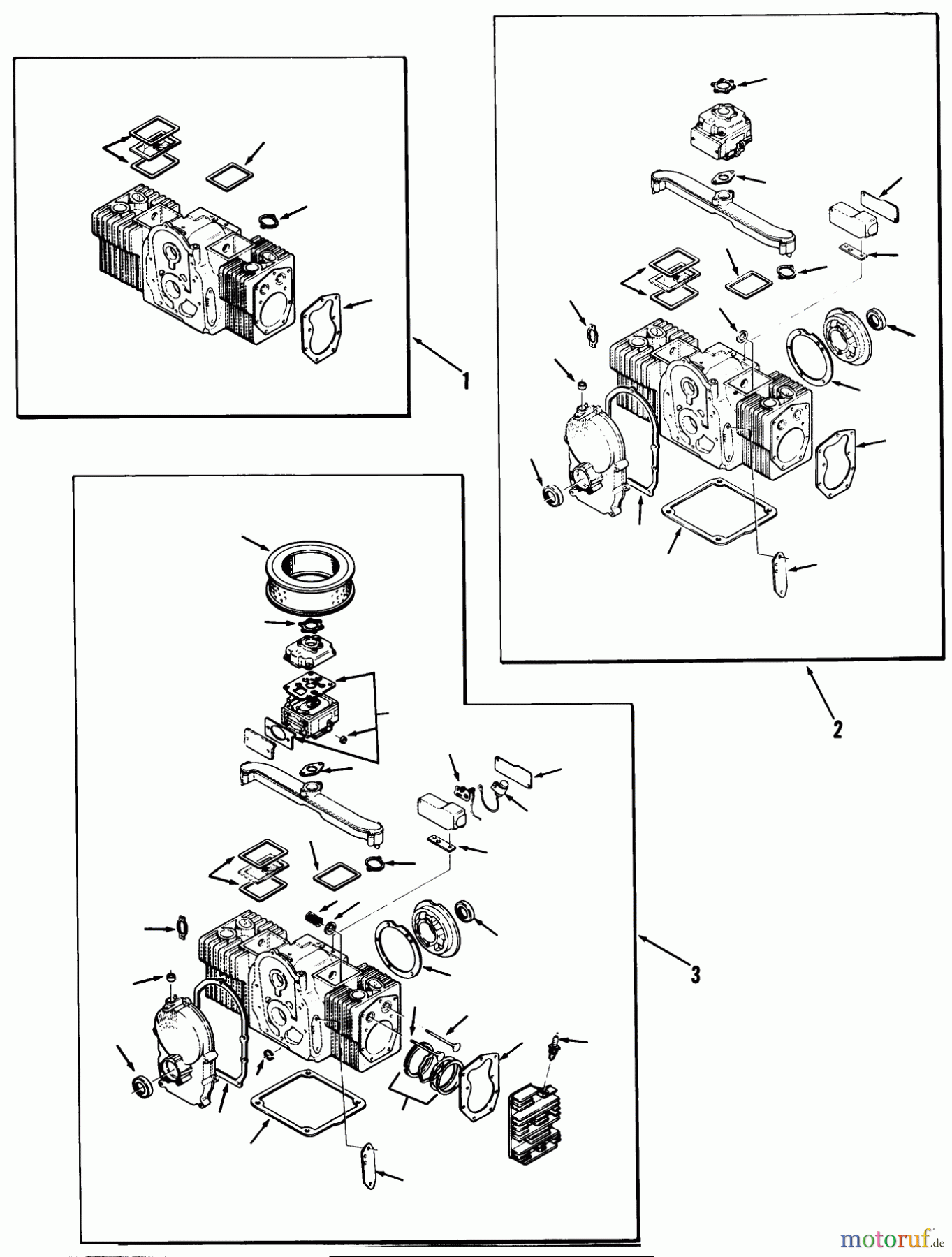 Toro Neu Mowers, Lawn & Garden Tractor Seite 2 91-20KS02 (D-200) - Toro D-200 Automatic Tractor, 1979 D-160 ONAN ENGINE, REPAIR KITS
