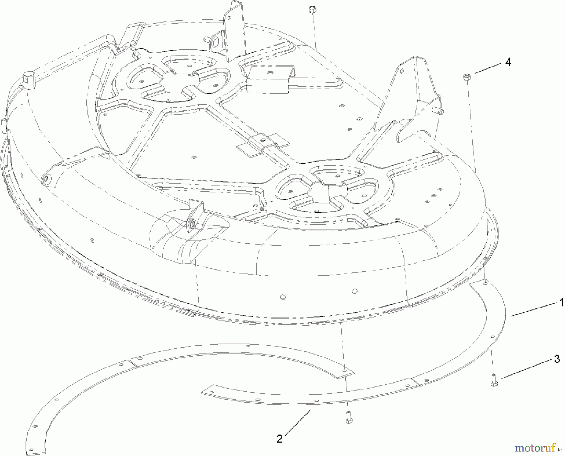 Toro Neu Accessories, Mower 110-6509 - Toro Deck Ring Kit, 42