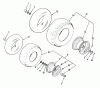 Toro 02-16BP02 (B-165) - B-165 Twin 5-Speed Tractor, 1981 Ersatzteile WHEELS AND TIRES
