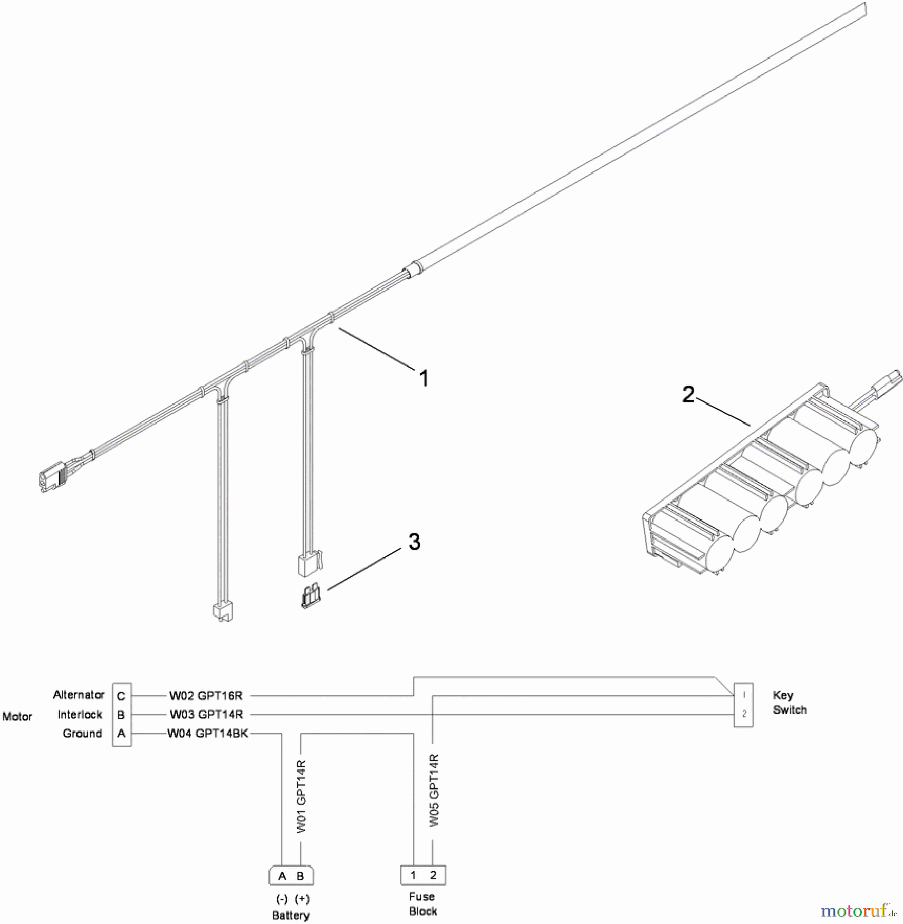 Toro Neu Accessories, Mower 117-4092 - Toro Electrical Service Kit, 2008 and Before Emotion Model 21027 Lawn Mower ELECTRICAL SERVICE KIT ASSEMBLY NO. 117-4092