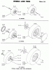 Toro 1-0100 - WorkHorse 800 Tractor, 1971 Ersatzteile 13.000 WHEELS AND TIRES-13.000 WHEELS, TIRES, TUBES (PLATE 13.1)